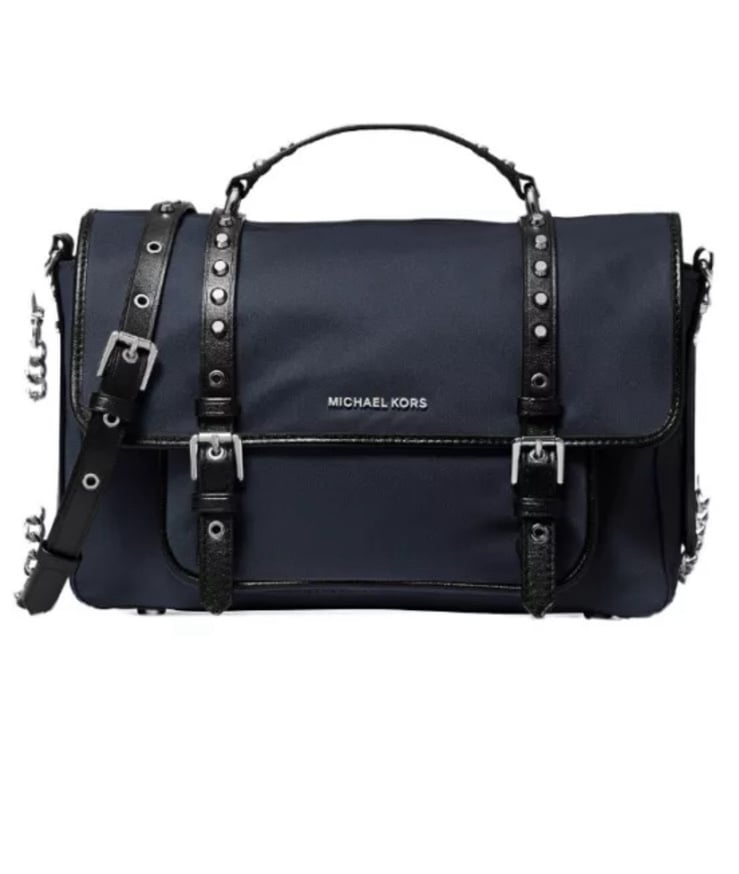 Michael Kors Leila Flap Messenger Admiral Navy Crossbody