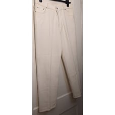 Raymond Dragon Textured White Pants SZ Large 32X30