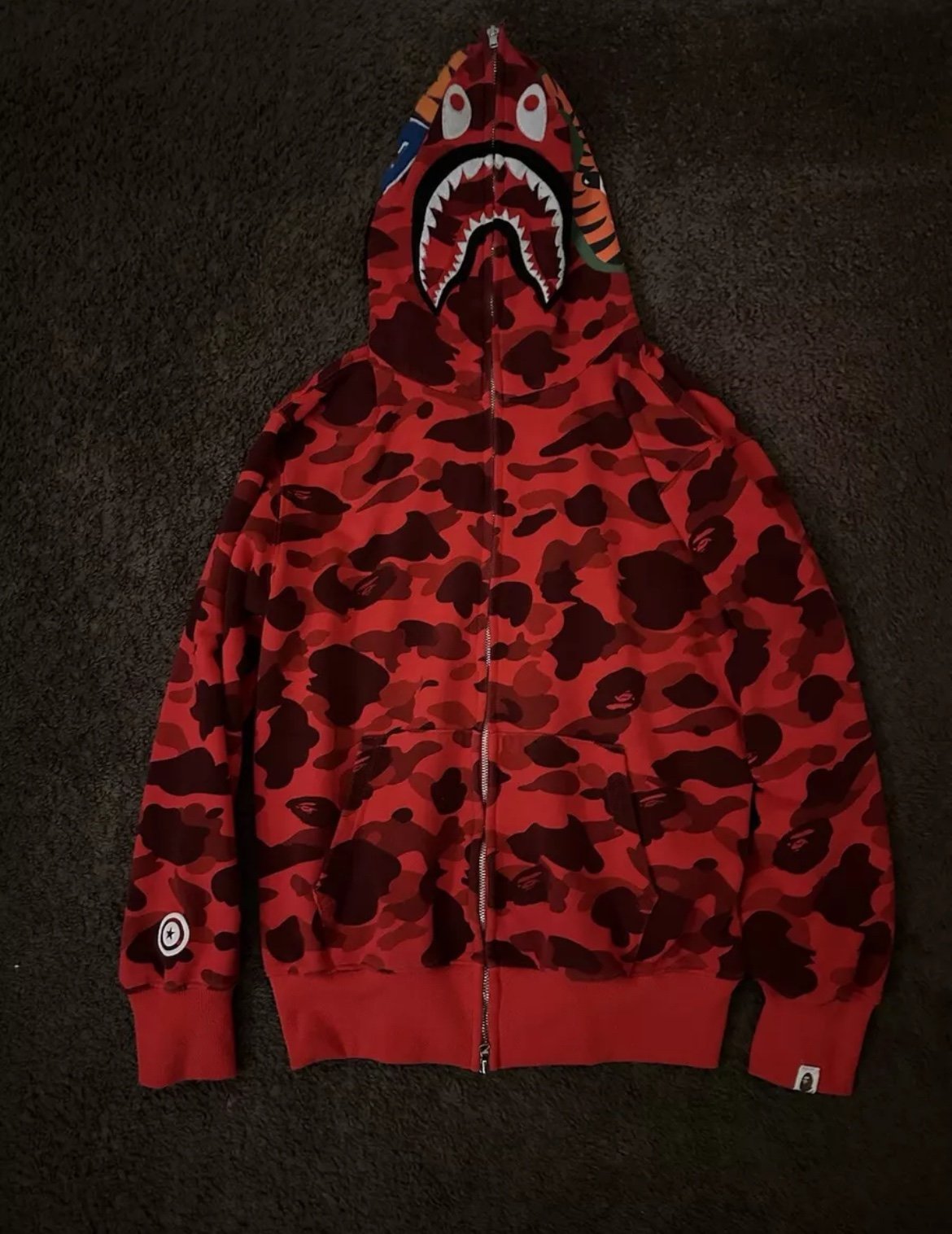 Red BAPE hoodie