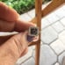 Sterling Square Rainbow Topaz Ring Size 6