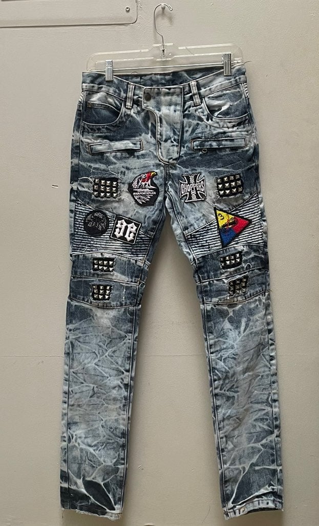 patchwork jeans