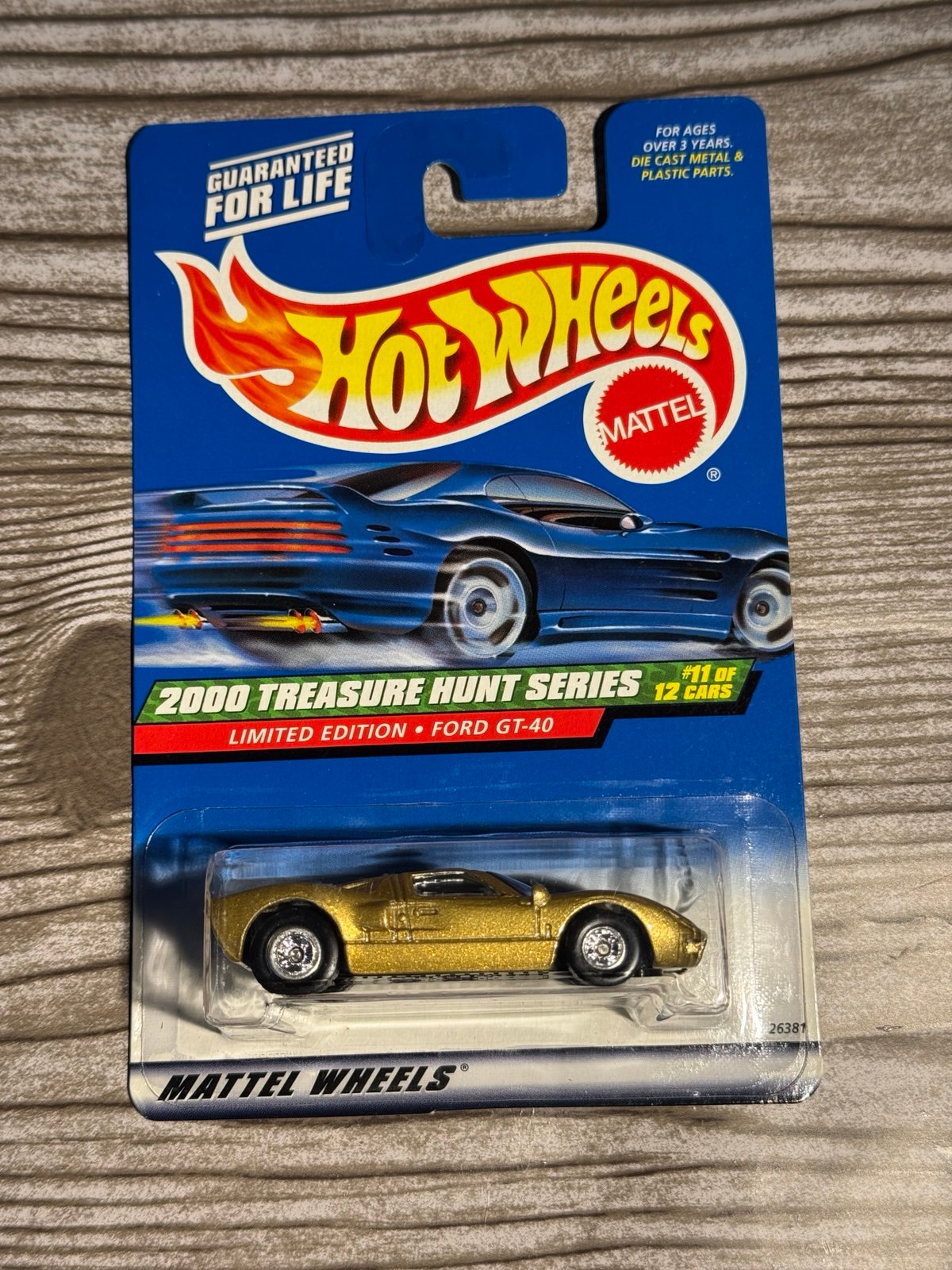 2000 Hot Wheels Treasure Hunt Series Limited Edition GT-40 Gold 11/12 #059