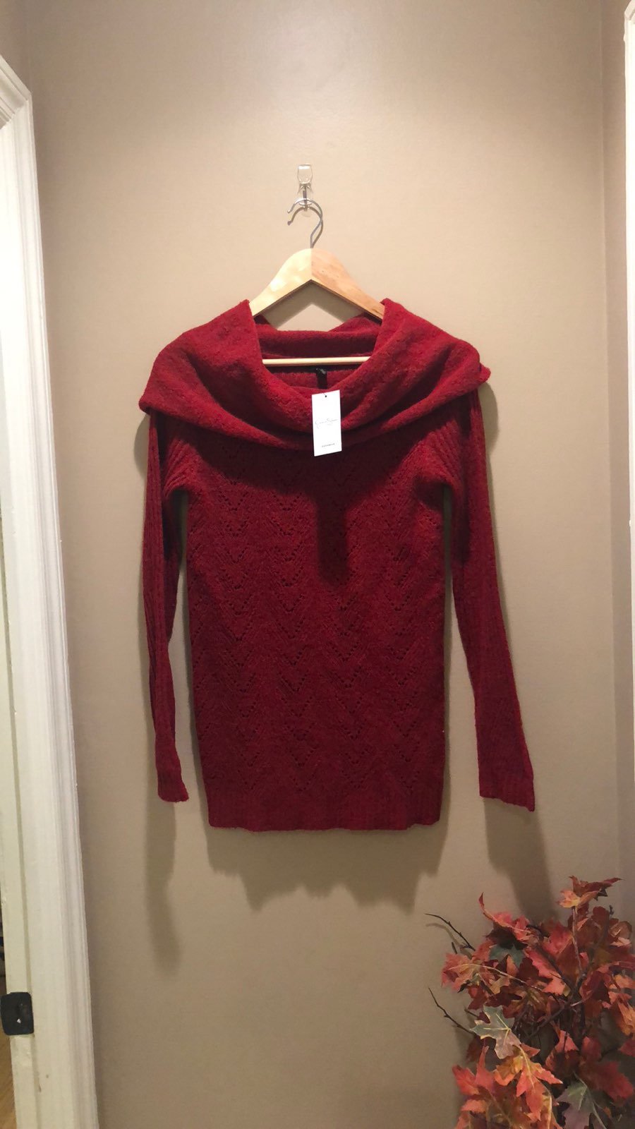 NWT Jessica Simpson Cowl Neck Sweater L