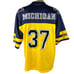 Michigan Wolverines Football Jersey Mens XL Yellow/Blue #37 USA FLAG Vintage Y2K
