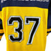 Michigan Wolverines Football Jersey Mens XL Yellow/Blue #37 USA FLAG Vintage Y2K