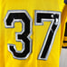 Michigan Wolverines Football Jersey Mens XL Yellow/Blue #37 USA FLAG Vintage Y2K