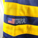 Michigan Wolverines Football Jersey Mens XL Yellow/Blue #37 USA FLAG Vintage Y2K