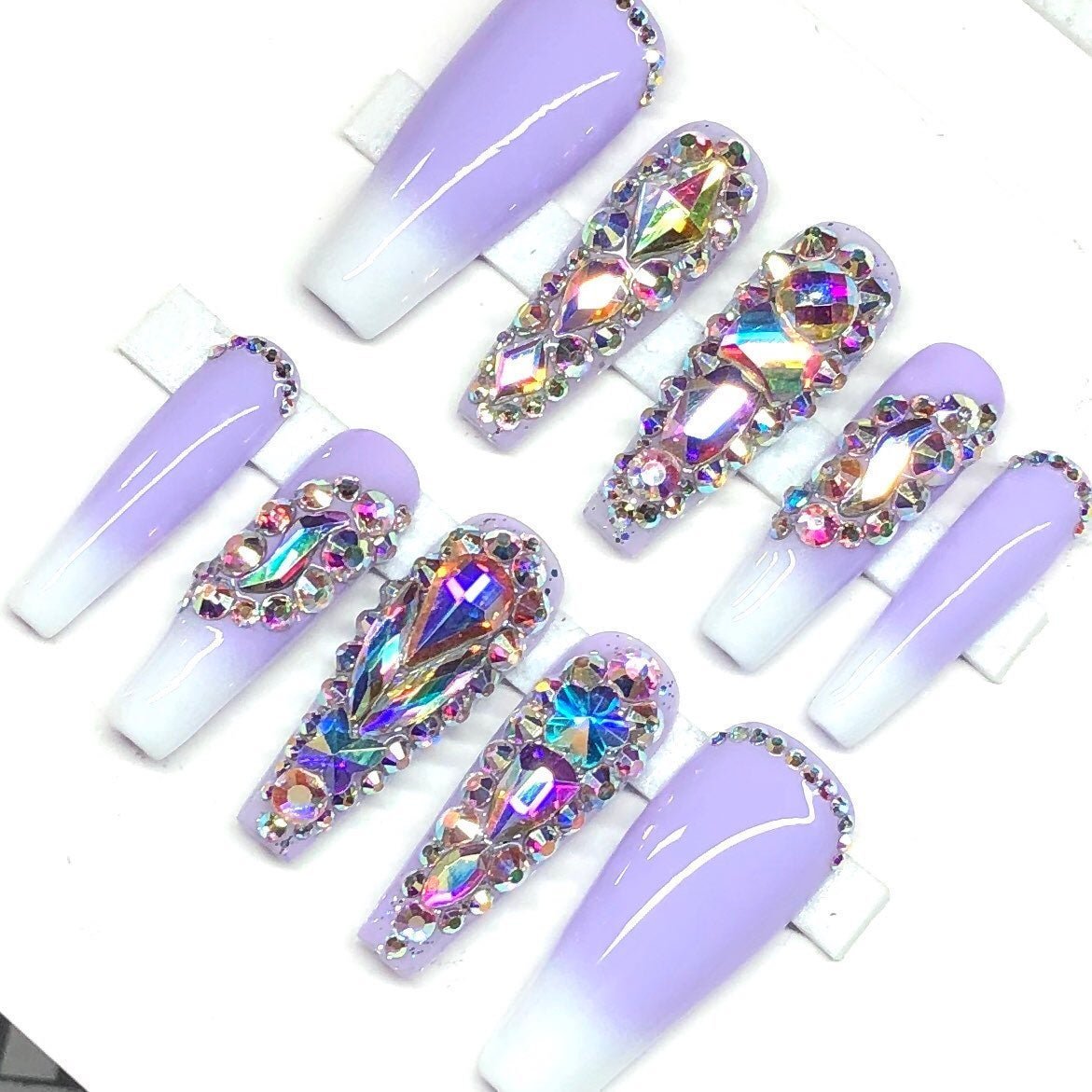 SMALL - SPARKLE - Gel Press on Nails