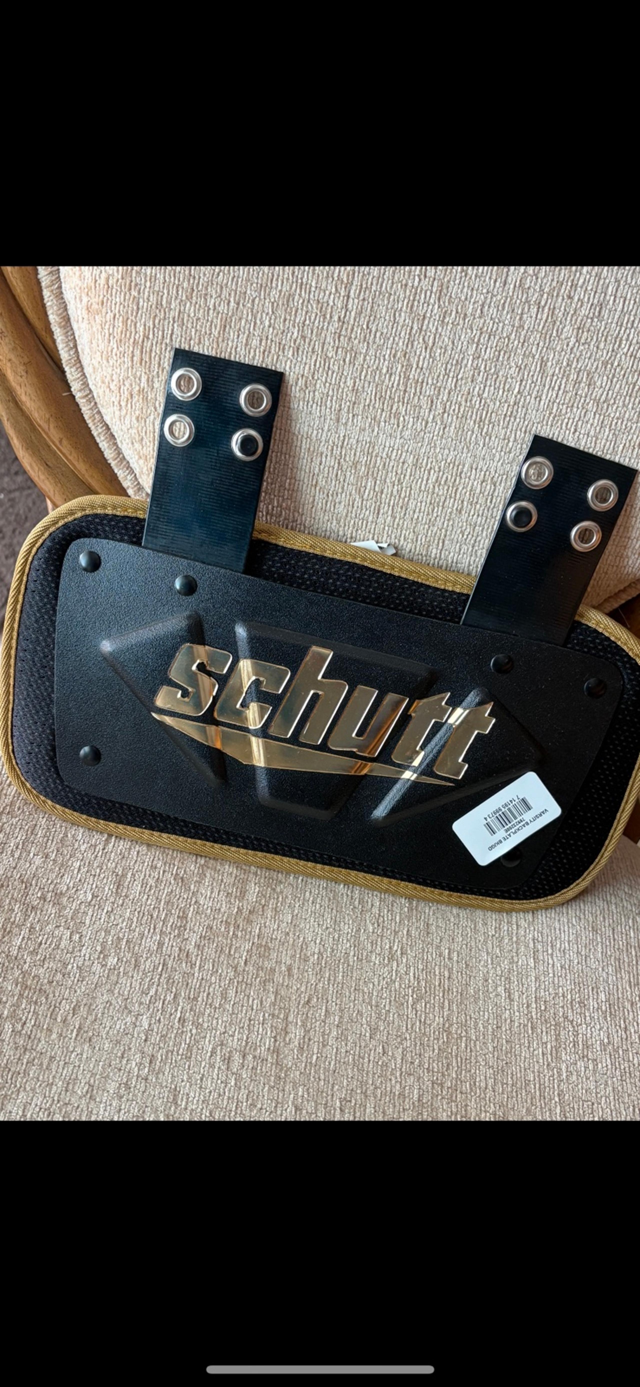 New Schutt football back plate