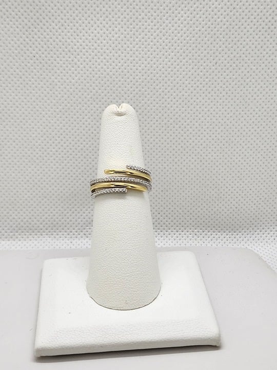 Brand New Sterling Silver 925 Two Tone Ring