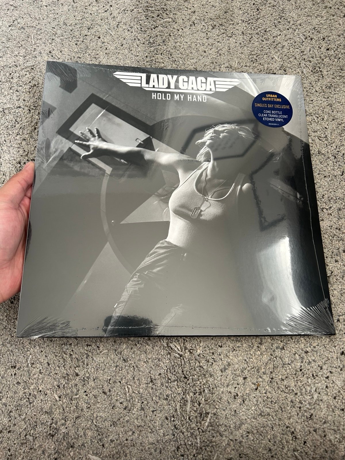 Lady Gaga Hold My Hand Vinyl Single UO Lmt Ed Coke Bottle 12” Sealed