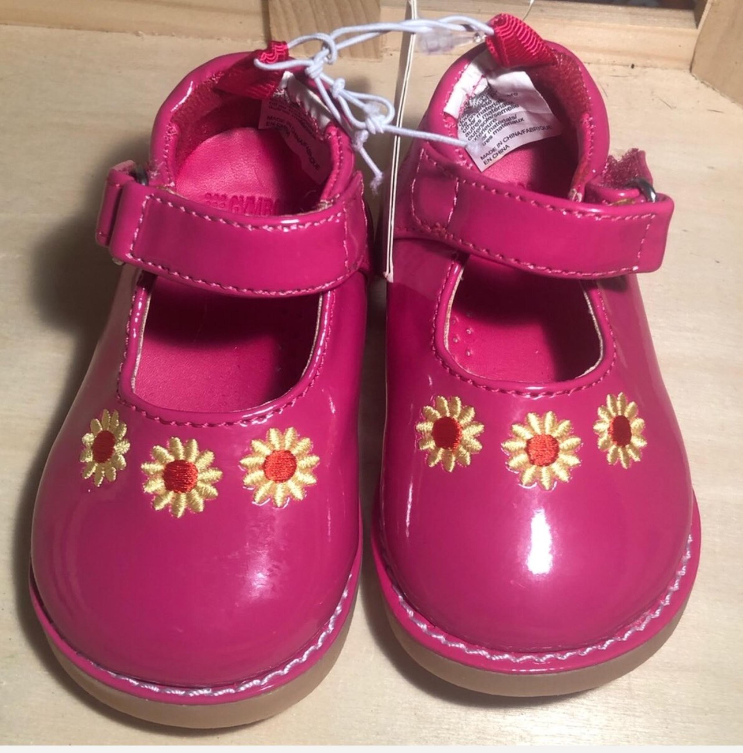 Gymboree baby girl hot pink Walkers NWT
