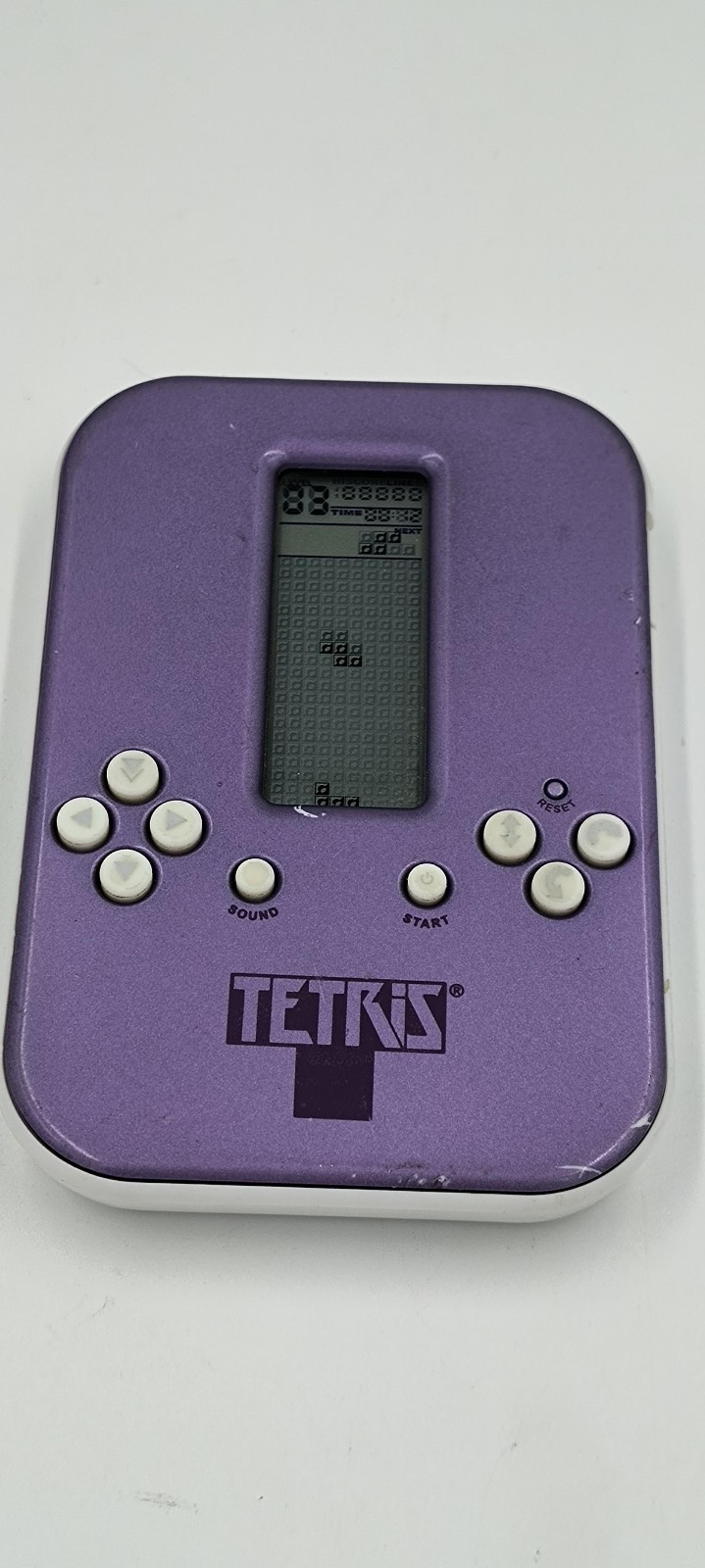 Tetris Lighted Handheld Travel 3 Games In 1 Radica 2009 Mattel TESTED