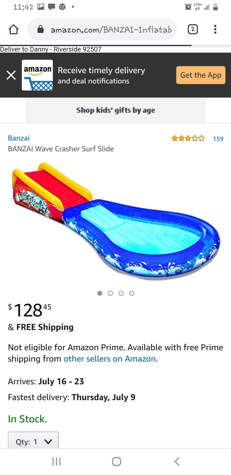 Banzai wave thrasher surf slide deals