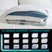 Layer Adjustable Bed Pillow L Shape Zipper Allows Customizable Firm/Medium/Soft