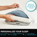 Layer Adjustable Bed Pillow L Shape Zipper Allows Customizable Firm/Medium/Soft