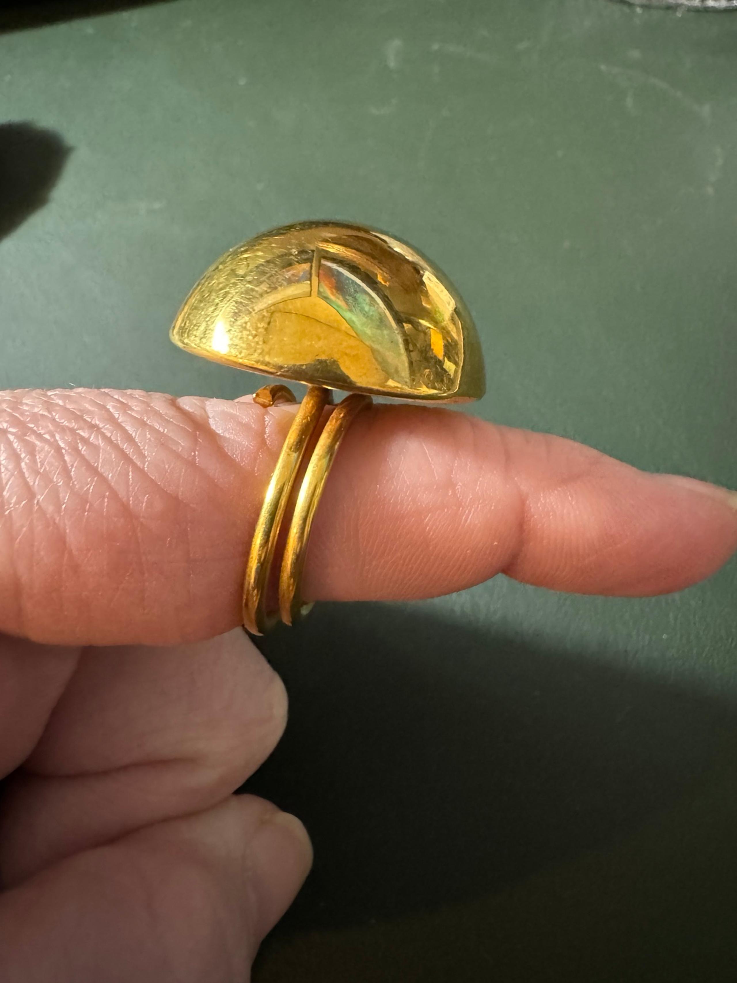 Vintage Gold Tone Sarah Coventry Dome Ring