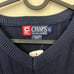 90s navy blue chunky cotton ribbed knit sweater