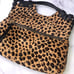 Luciana Verde Leather Leopard Hand Bag