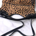 Luciana Verde Leather Leopard Hand Bag