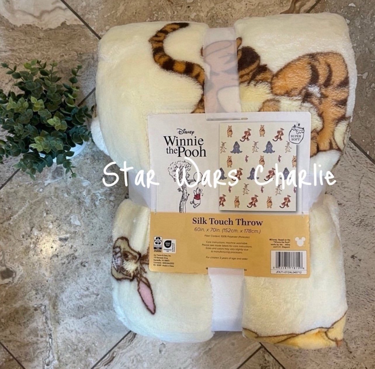 Winnie The Pooh Throw Blanket NWT