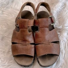 DR. MARTENS pebbled leather sandals Made in England size 13