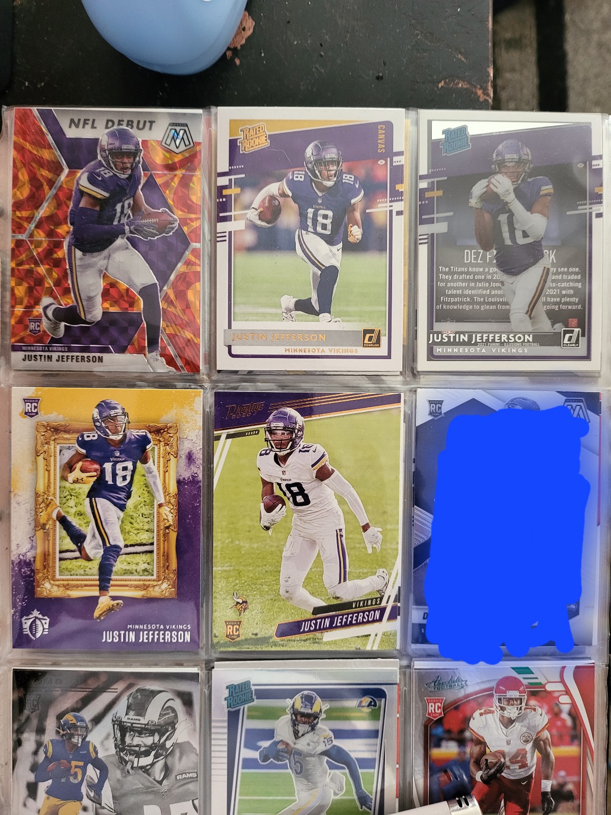 *Justin Jefferson* Rookie 5 Card LOT