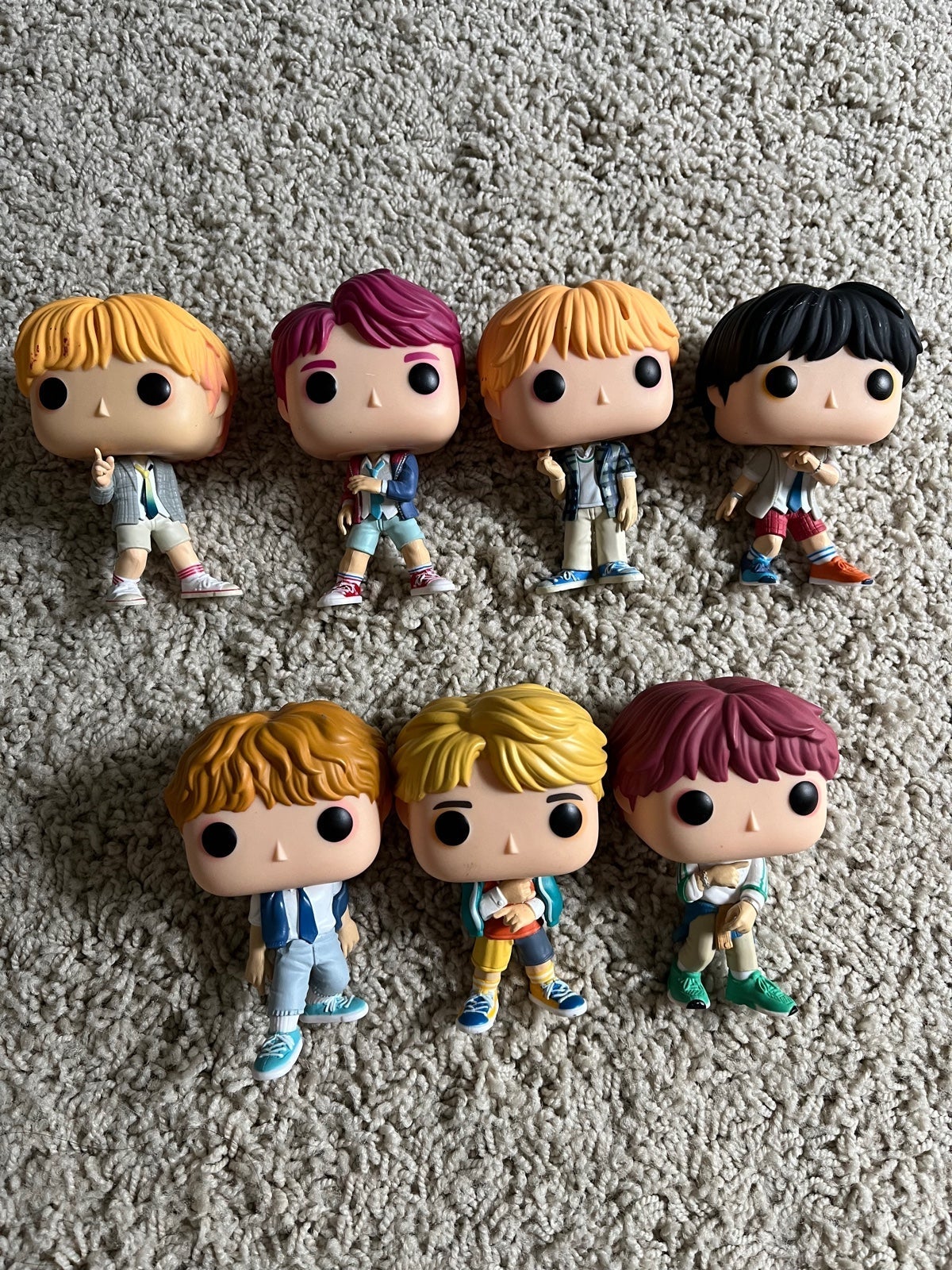 Funko Pop DNA BTS K pop LOT OF 7 OOB LOOSE NO BOXES AUTHENTIC NO STANDS