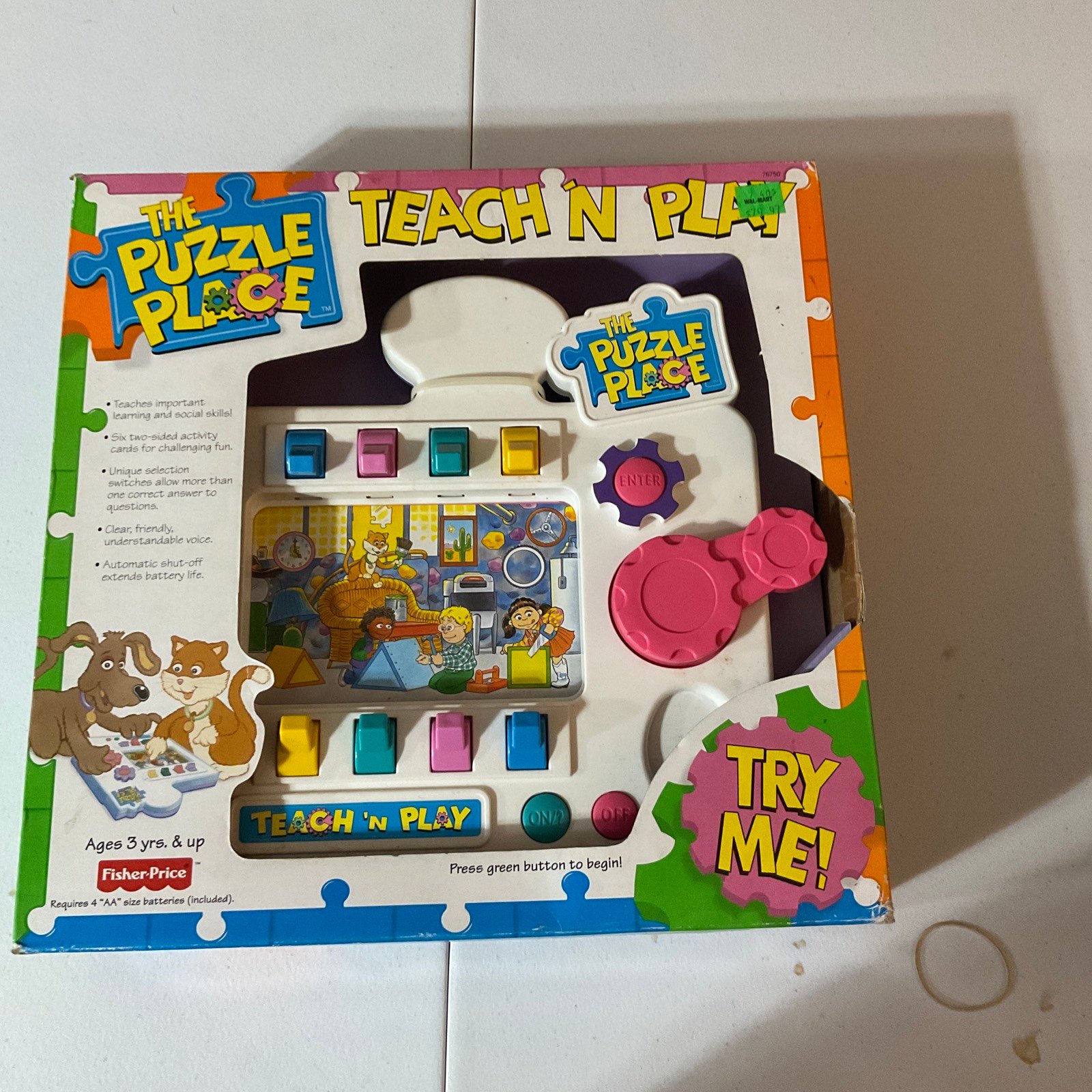 The Puzzle Place TEACH 'N PLAY 1995 Fisher-Price