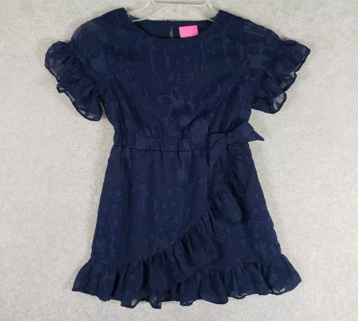 Lilly Pulitzer Navy Mini Darlan Girls Dress