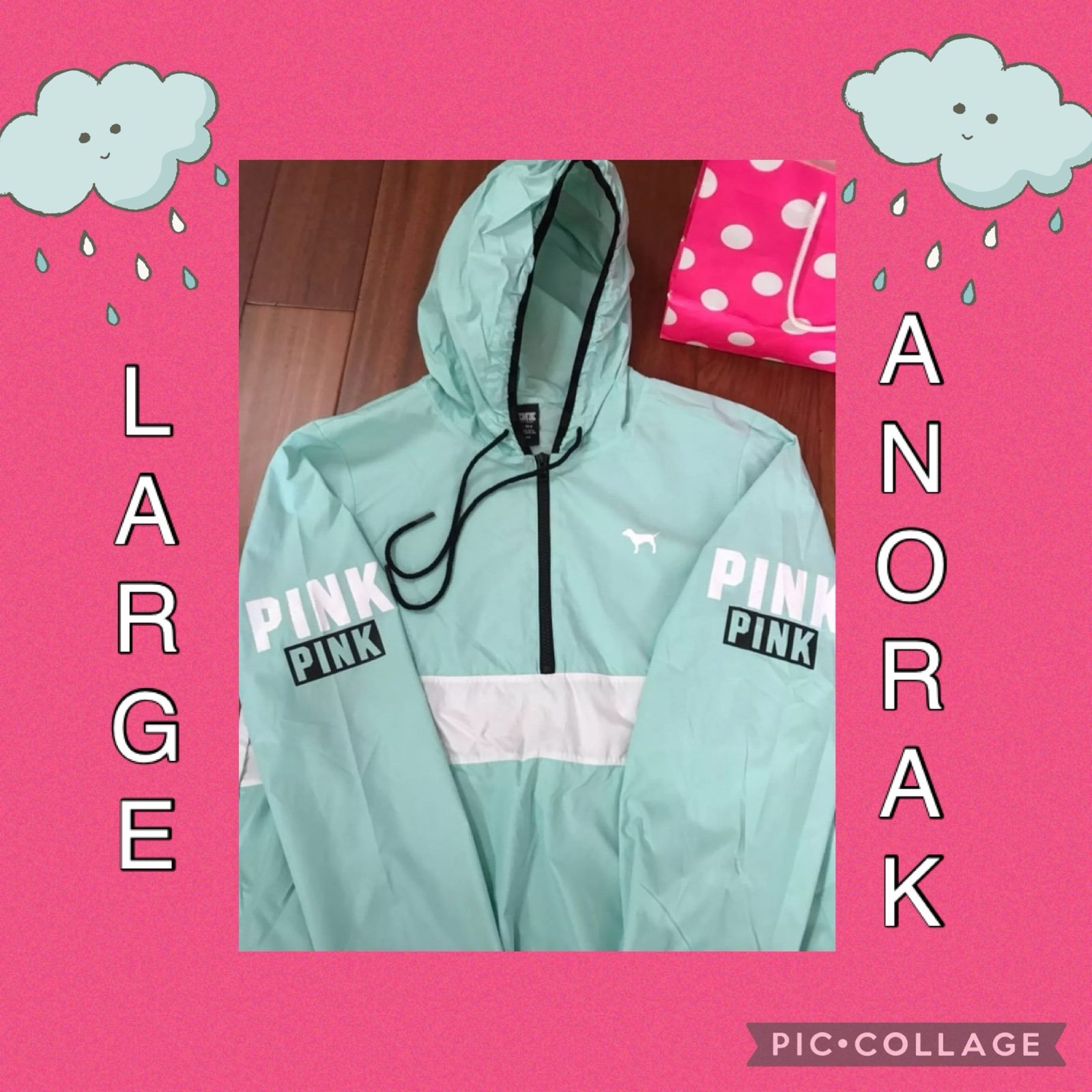 VS PINK Anorak Windbreaker - LARGE