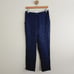 Theory Slim Pull On Dark Navy Blue Viscose Jacquard Floral Trouser Pant