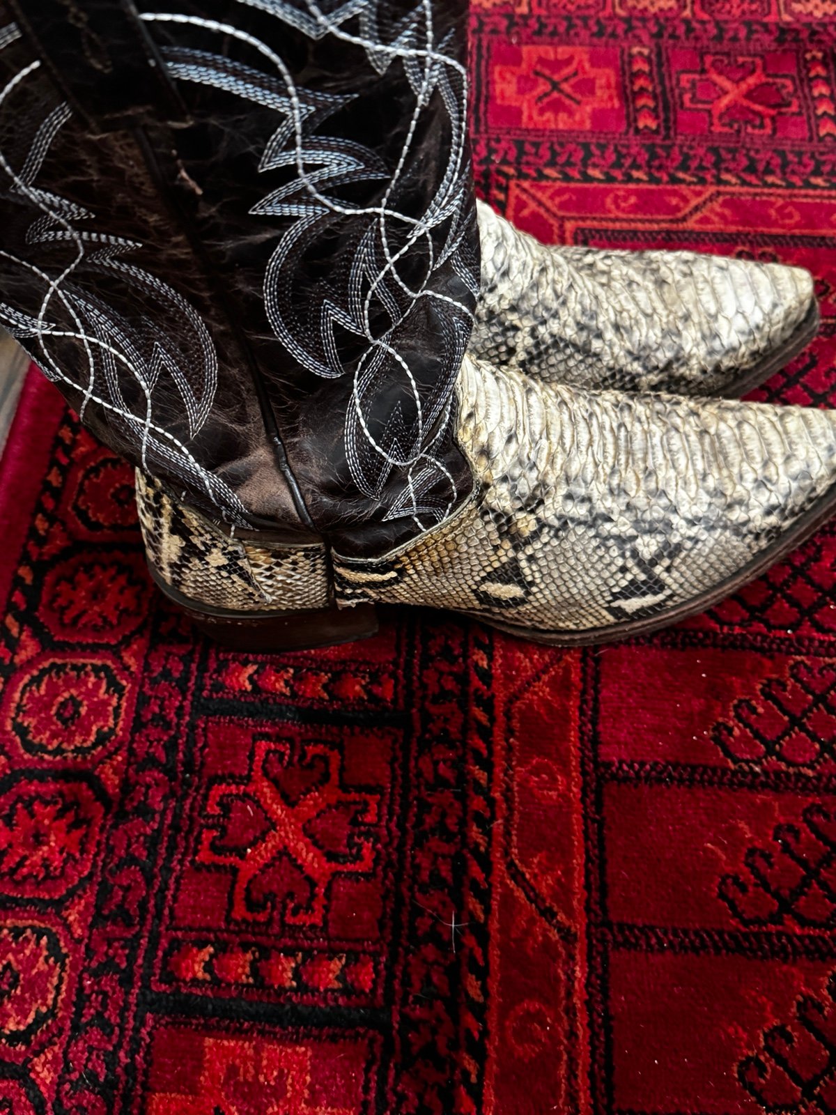 Dan Post Genuine Python Cowboy Boots size 11
