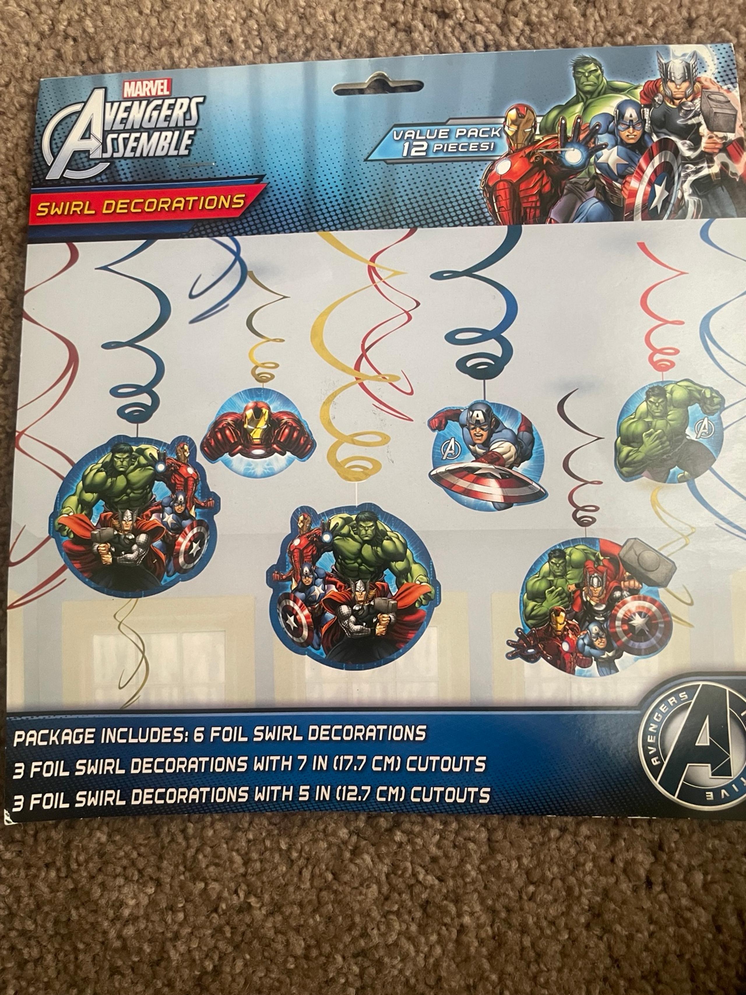 Marvel Avengers Swirl Party Decorations