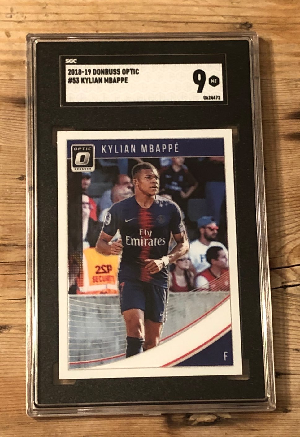 2018 Panini Donruss Optic Kylan Mbappe #53 SGC 9
