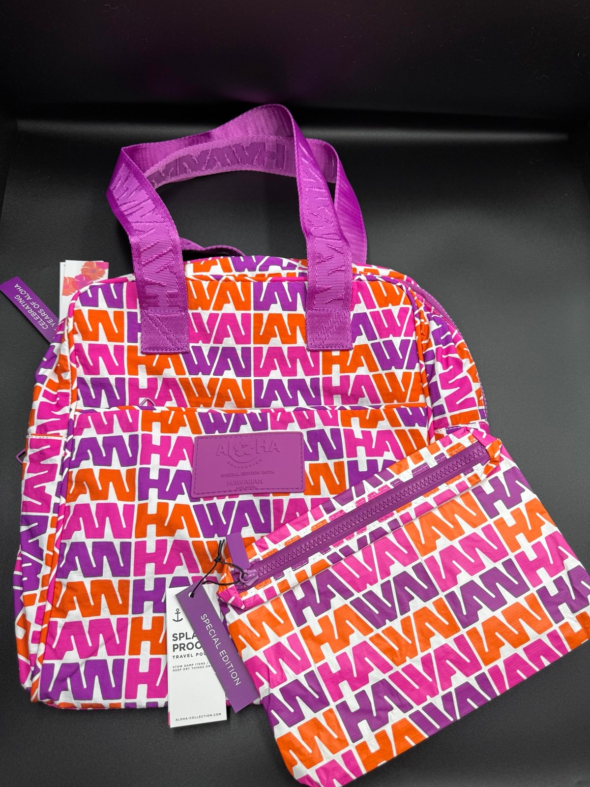 Aloha Collection x Hawaiian Airlines Flight Bag & Pouch