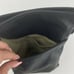 Margot Black Leather Designer Modern Crossbody Purse Classic Chic Modern Handbag