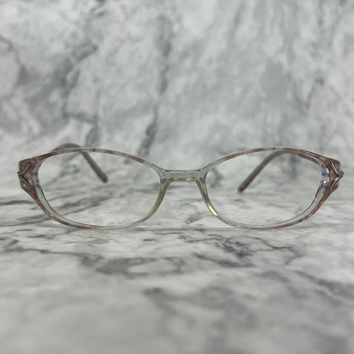 Marie Claire Simone Eyeglasses (LAV) Lavender Clear Oval Frames 54-17-135