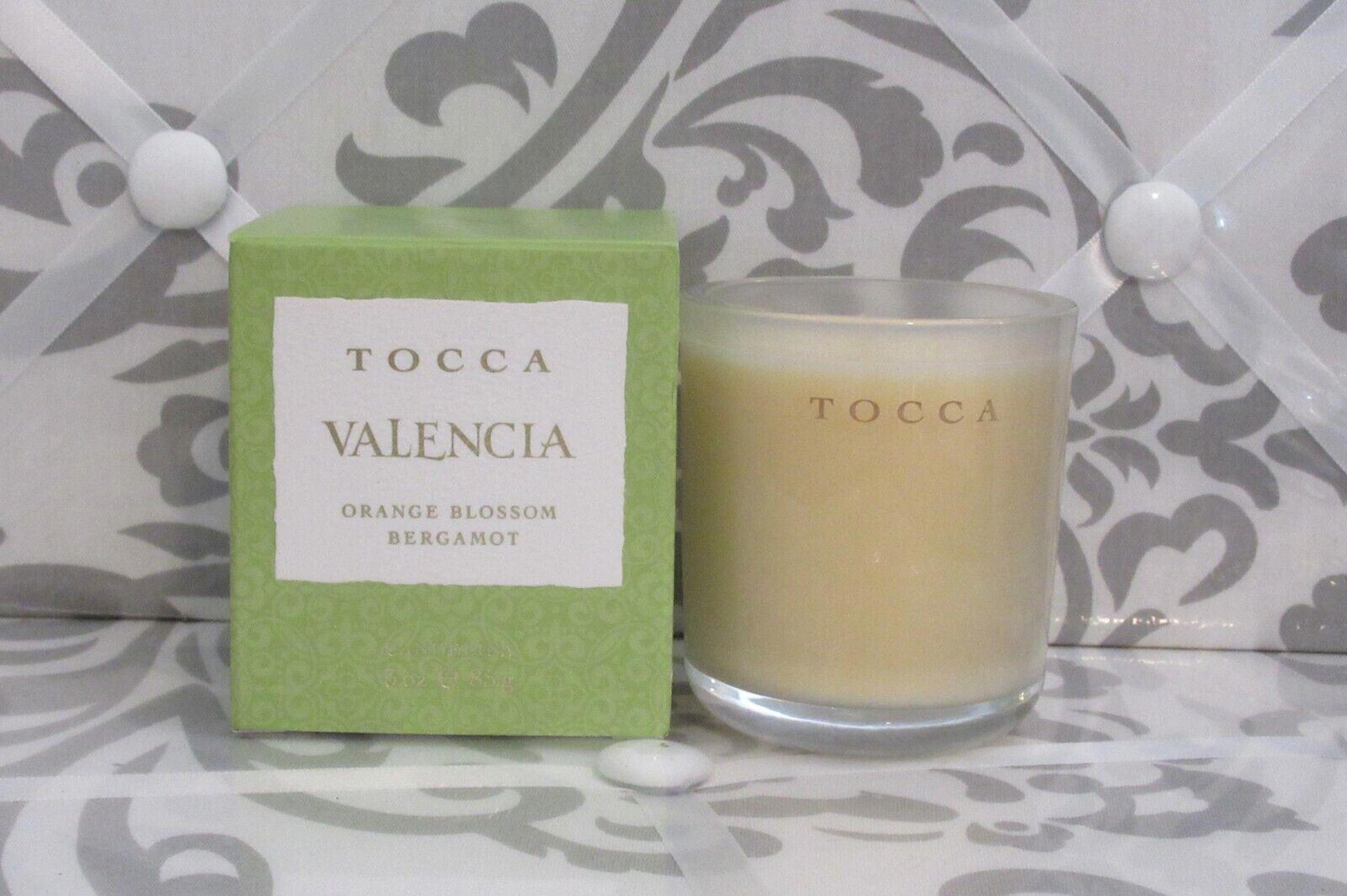 TOCCA VALENCIA ORANGE BLOSSOM BERGAMOT CANDELINA 3 OZ. BOXED