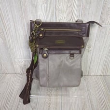 Chala Gemini Crossbody PU Leather Gift Messenger Bag Indigo (Feather - Indigo)