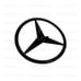 W213 Gloss Black Star Trunk Emblem for Rear Lid Logo Badge E63S E43 Mercedes AMG