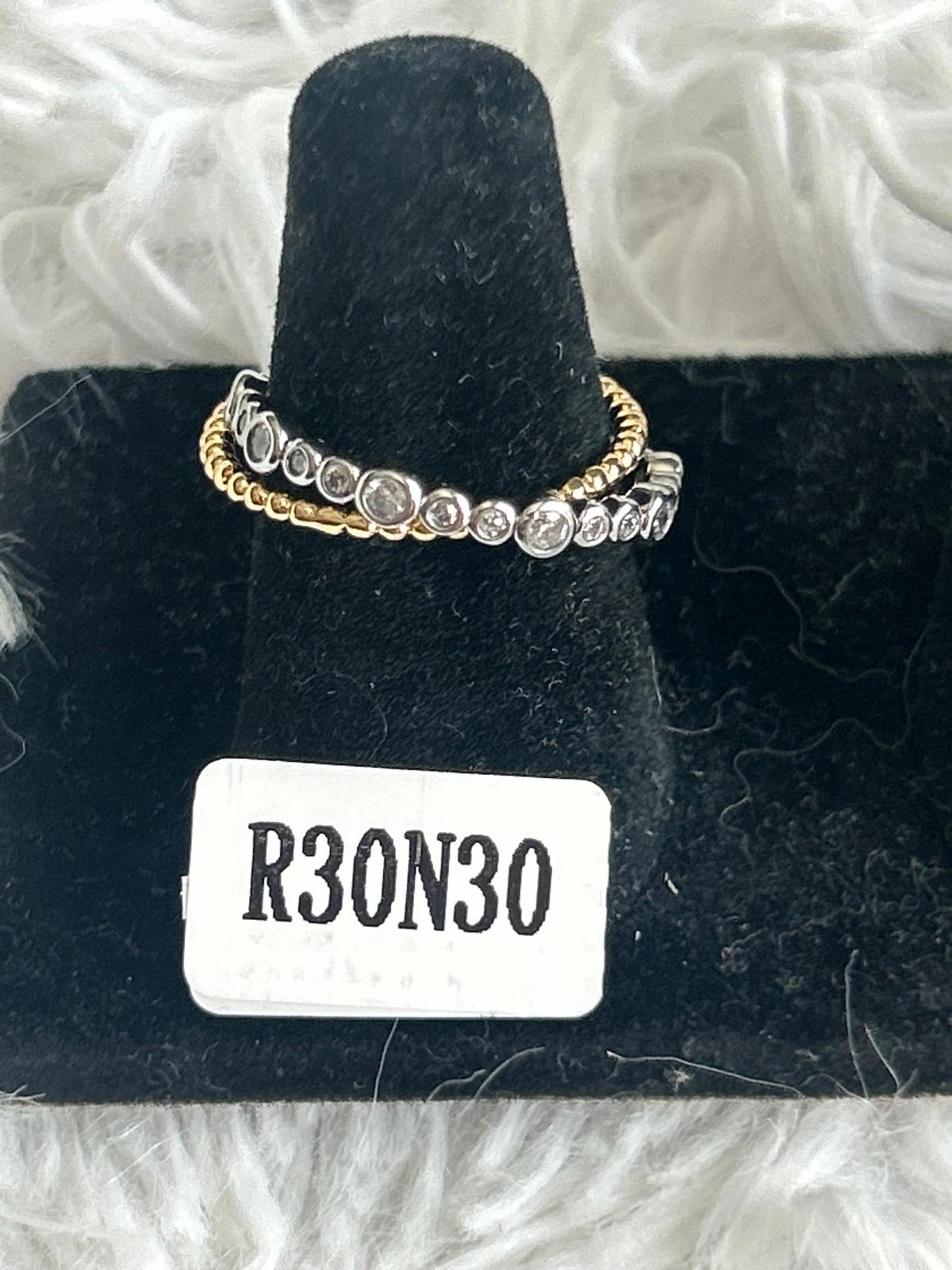 Charmed Aroma Sterling Silver gold plated Size 6 ring