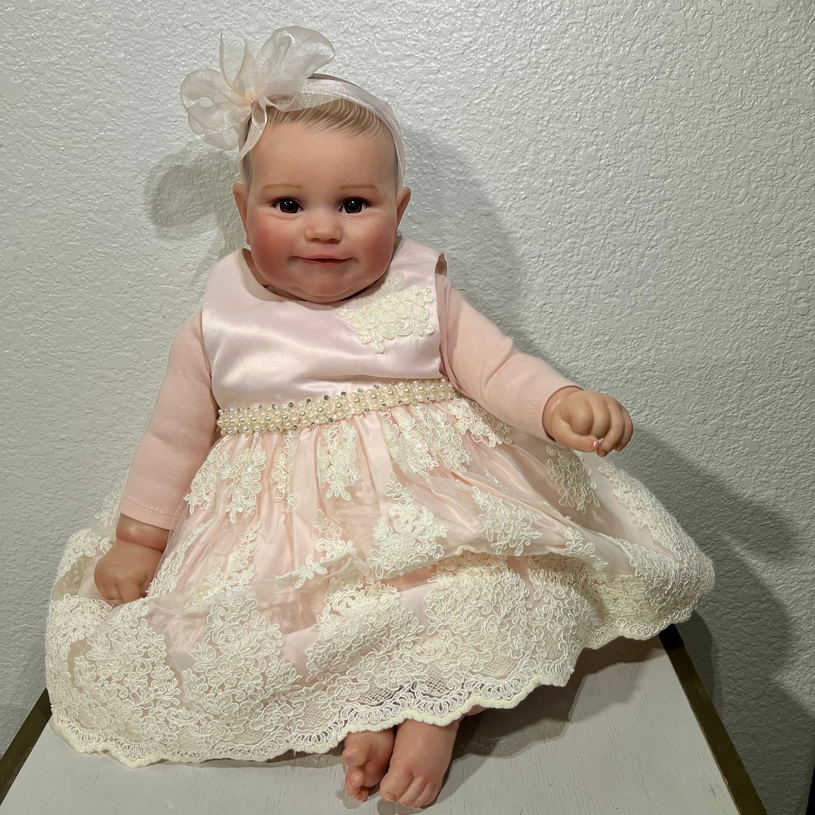 Realistic Reborn Baby Dolls Vinyl Silicone Doll Real Girl 20”