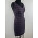 Lopez Knudsen Dress Purple Violet Silver Tweed Houndstooth Sleeveless Sheath 4