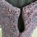 Lopez Knudsen Dress Purple Violet Silver Tweed Houndstooth Sleeveless Sheath 4