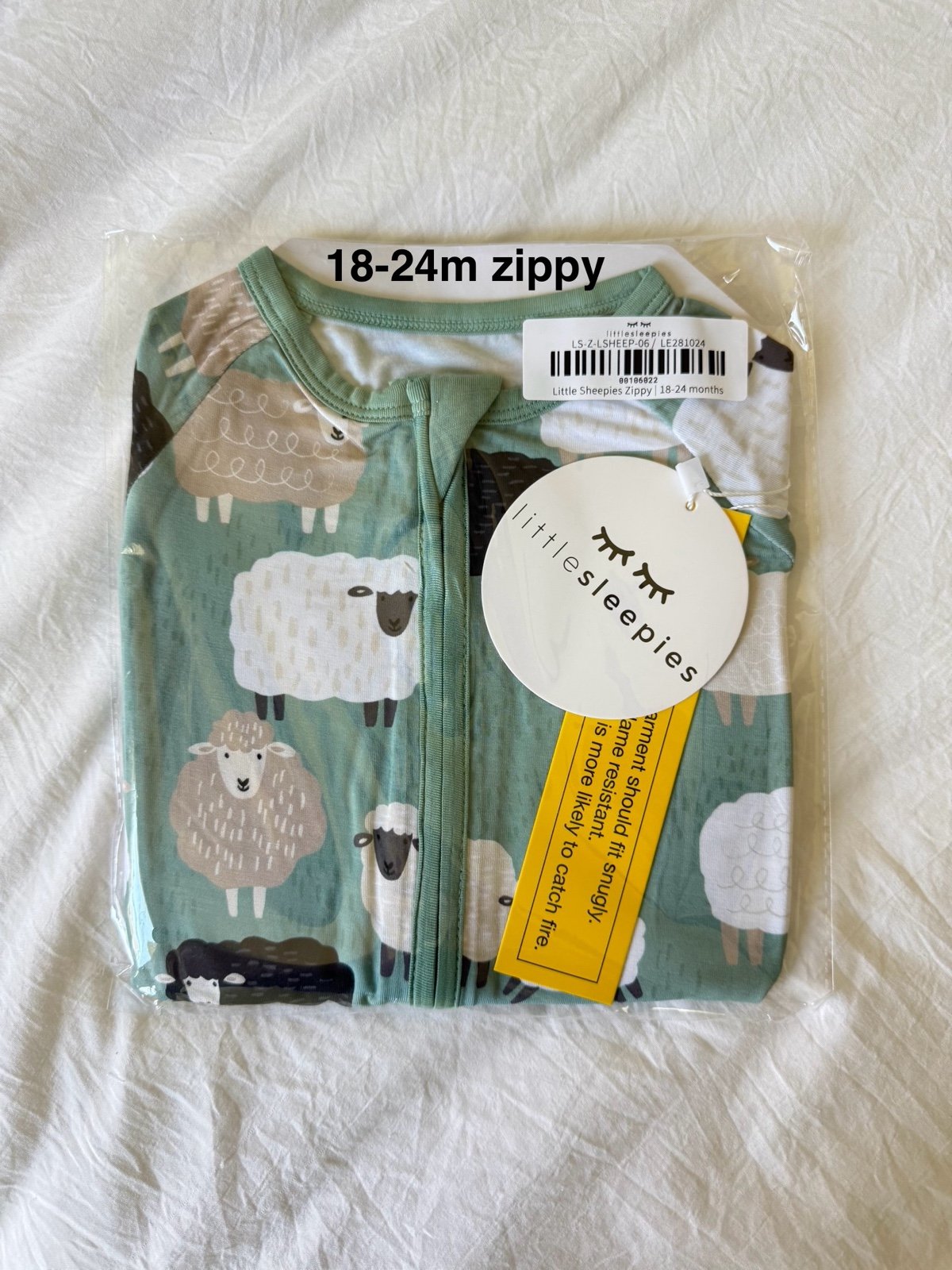 Little Sleepies Little Sheepies Zippy | 18-24m