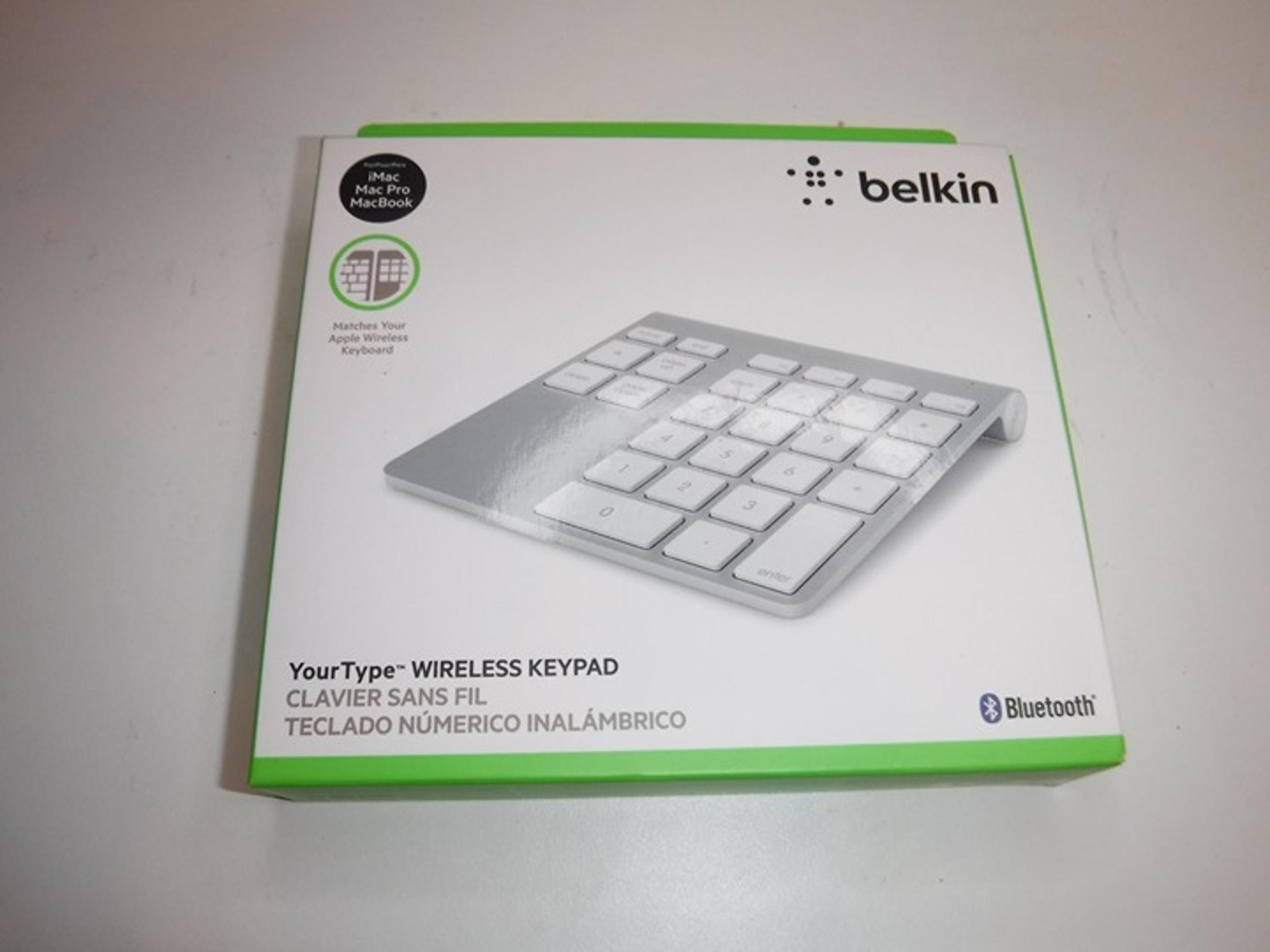 Belkin YourType Bluetooth Wireless Keypad Apple iMac, Mac Pro, MacBook