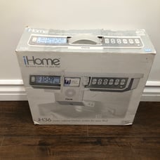New IHOME IH36 UNDER COUNTER FM RADIO / TV / WEATHER BAND WITH IPOD DOCK