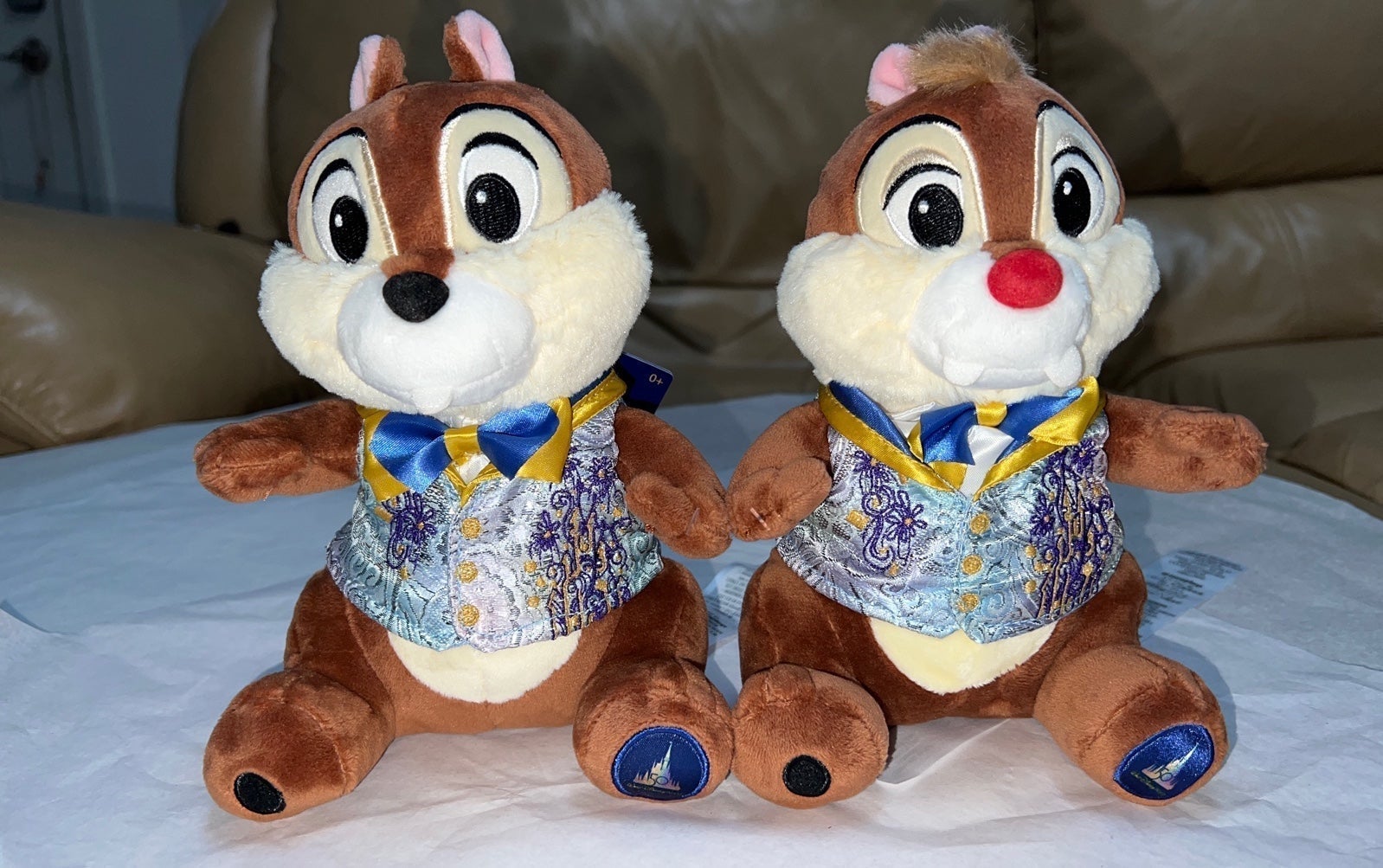 WALT DISNEY WORLD 50TH ANNIVERSARY CHIP AND DALE PLUSH