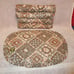 70s Vtg SET OF 5 Town & Country PLACEMATS Quilted RUFFLED Cottage Core MCM Boho